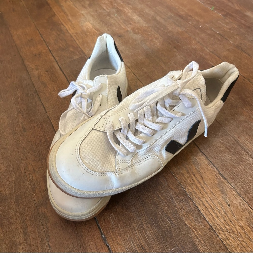 Veja Women’s White and Black Sneakers